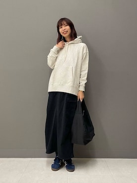 「URBAN RESEARCH DOORS（アーバンリサーチドアーズ）のクッショントート（トートバッグ）」を使った、igarashi（あちゃん）さん（レディース・169cm）の冬コーディネート