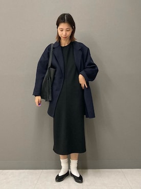 「URBAN RESEARCH DOORS（アーバンリサーチドアーズ）のウールリバーテーラードコート（その他アウター）」を使った、igarashi（あちゃん）さん（レディース・169cm）の秋コーディネート