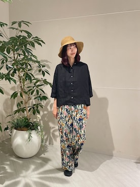 「リネン」｜igarashi（あちゃん）さん（レディース・169cm）の春コーディネート