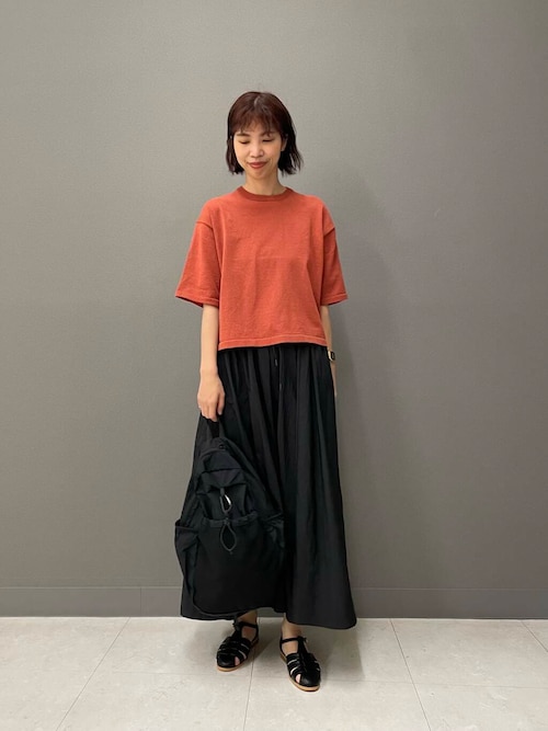 FORK&SPOON　ペーパーニットTシャツ