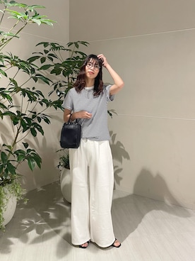「URBAN RESEARCH DOORS（アーバンリサーチドアーズ）のアンクルストラップフラットサンダル（サンダル、ブラック系）」を使った、igarashi（あちゃん）さん（レディース・169cm）の春コーディネート