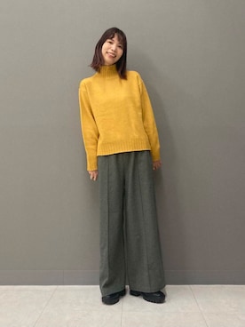 「URBAN RESEARCH DOORS（アーバンリサーチドアーズ）のタートルネックニット（ニット/セーター）」を使った、igarashi（あちゃん）さん（レディース・169cm）の冬コーディネート