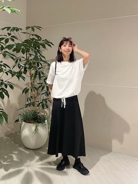 「URBAN RESEARCH DOORS（アーバンリサーチドアーズ）のnoeyedia　NE-456（メガネ、ブラウン系）」を使った、igarashi（あちゃん）さん（レディース・169cm）の春コーディネート