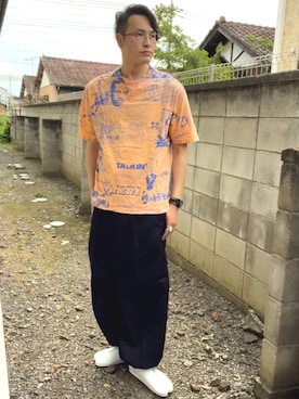 「COOLなこのコが仲間入り」｜「アイテム（スリッポン）」を使った、rex139(介護福祉士)さん（メンズ・177cm）の夏コーディネート