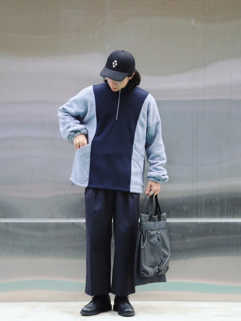 「ootd、CITYBOY、city、街頭穿搭、休閒、革靴、日系極簡、oversize、基礎款、通勤穿搭、KLEMAN」｜「KLEMANのKLEMAN/クレマン FRODA（ドレスシューズ、ブラック系）」を使った、阿圳｜Kyleさん（メンズ・171cm）の冬コーディネートの1枚目の写真
