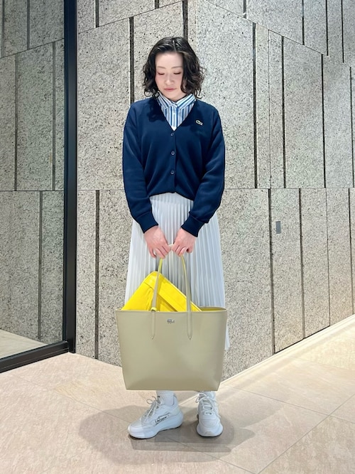 【新品未使用】LACOSTE 長袖シャツ サイズ36 水色ストライプ LACOSTE 長袖ストライプTシャツ 36 - メルカリ
