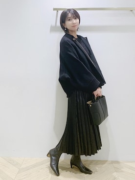 「アイテム（ブルゾン）」を使った、Mineさん（レディース・160cm・40代）の秋コーディネート