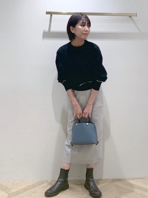 セール】ウールカシミヤアナグラムショートニット（ニット