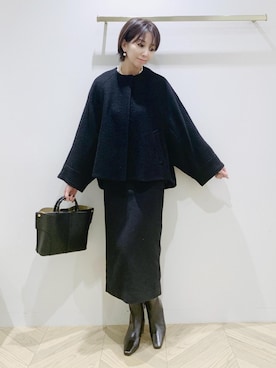 「アイテム（スカート）」を使った、Mineさん（レディース・160cm・40代）の秋コーディネート