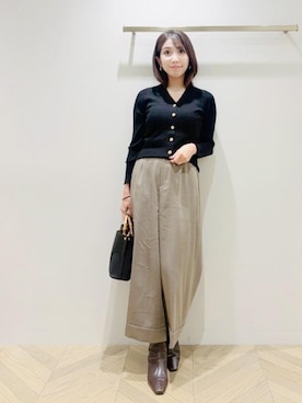「ROPE'（ロペ）のアイテム」を使った、Mineさん（レディース・160cm）の秋コーディネート