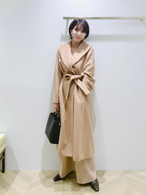 【美品】カシミヤ100％ ステンカラーコート RIZZARE UOMO ベージュ 美品】カシミヤ100％ ステンカラーコート RIZZARE UOMO ベージュ