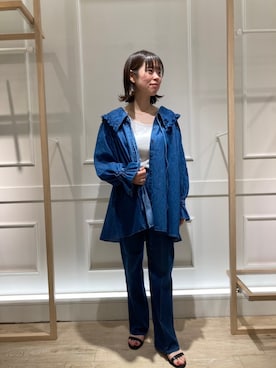 「NOLLEY’S（ノーリーズ）のアイテム（シューズ）」を使った、Saya.naさん（レディース・162cm）の夏コーディネート