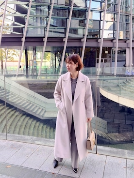「NOLLEY’S Sophi（ノーリーズソフィ）のアイテム（その他アウター）」を使った、Saya.naさん（レディース・162cm）の冬コーディネート