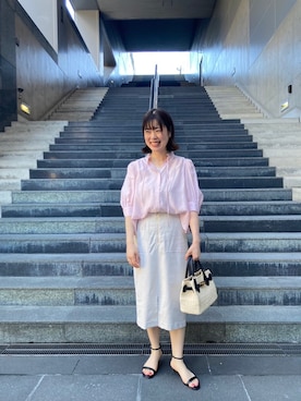 「NOLLEY’S（ノーリーズ）のアイテム（シューズ）」を使った、Saya.naさん（レディース・162cm）の夏コーディネート