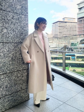 「NOLLEY’S Sophi（ノーリーズソフィ）のアイテム（その他アウター）」を使った、Saya.naさん（レディース・162cm）の冬コーディネート