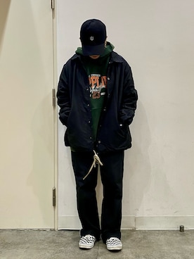 「DANKE SCHON（ダンケシェーン）のアイテム（その他アウター）」を使った、アンリさん（レディース・153cm）の秋コーディネート