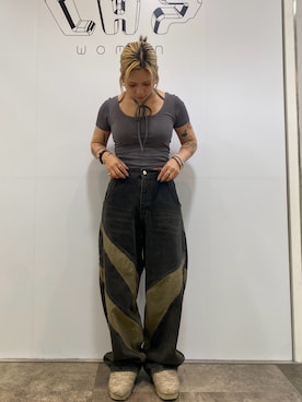 「L.H.P（エルエイチピー）のアイテム」を使った、アンリさん（レディース・153cm）の夏コーディネート