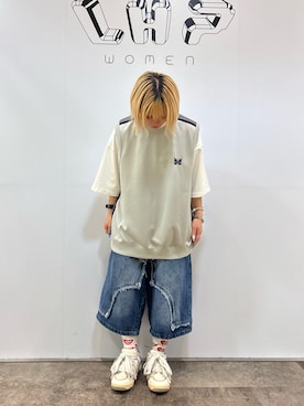 「A4A（エーフォーエー）のアイテム」を使った、アンリさん（レディース・153cm）の夏コーディネート
