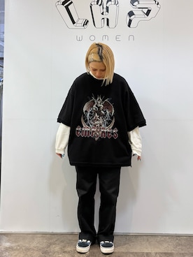「DANKE SCHON（ダンケシェーン）のアイテム」を使った、アンリさん（レディース・153cm）の春コーディネート