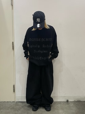 「DANKE SCHON（ダンケシェーン）のアイテム（スウェット）」を使った、アンリさん（レディース・153cm）の冬コーディネート