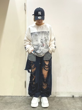 「SOMEIT（サミット）のアイテム」を使った、アンリさん（レディース・153cm）の春コーディネート