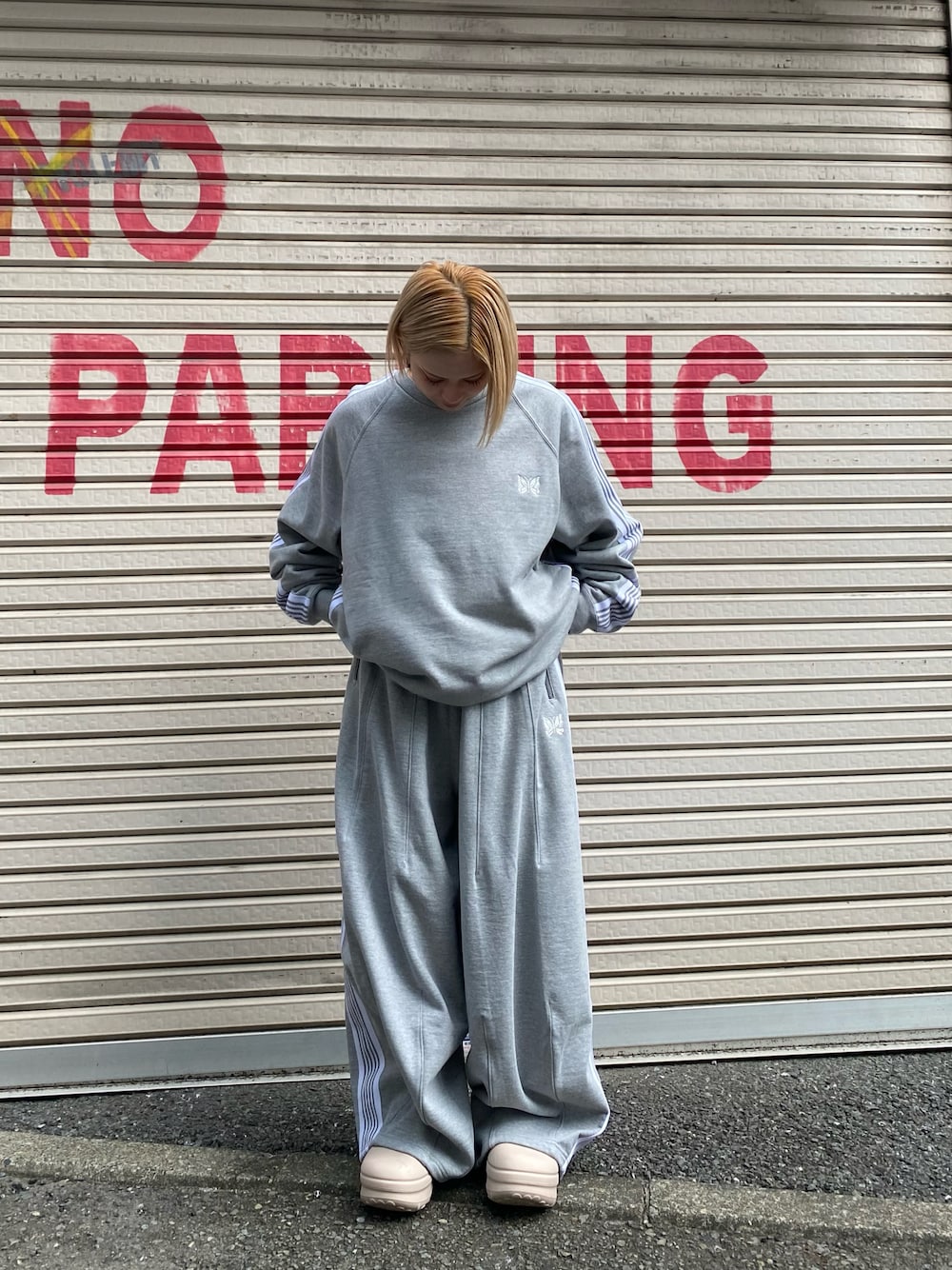 needles 柄シャツ　ヒザデルパンツ　セットアップ NEEDLES(ニードルズ)】ジャージ素材のジップフーディー