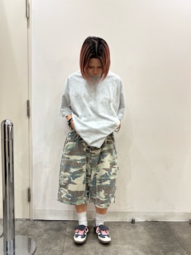 「WHITELAND（ホワイトランド）のアイテム（パンツ）」を使った、アンリさん（レディース・153cm）の夏コーディネート