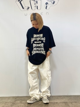 「L.H.P（エルエイチピー）のアイテム」を使った、アンリさん（レディース・153cm）の夏コーディネート