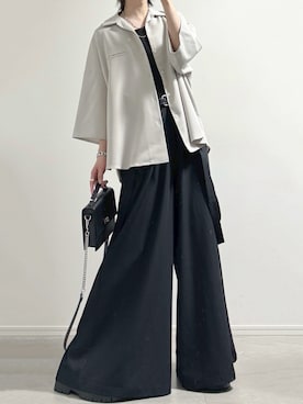 「DEVICE（デバイス）のアイテム（バッグ）」を使った、ユウさん（メンズ・182cm）の春コーディネート