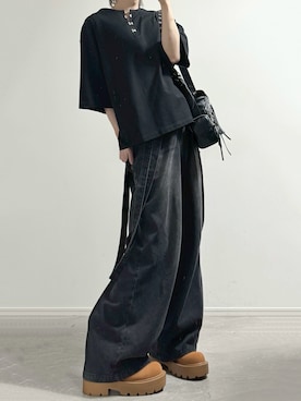 「LILL（リル）のアイテム」を使った、ユウさん（メンズ・182cm）の春コーディネート