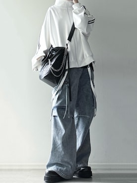 「LILL（リル）のアイテム」を使った、ユウさん（メンズ・182cm）の冬コーディネート