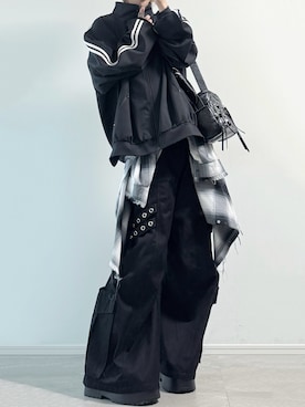 「DEVICE（デバイス）のアイテム」を使った、ユウさん（メンズ・182cm）の秋コーディネート