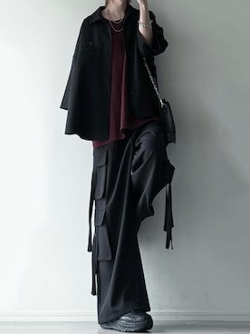 「DEVICE（デバイス）のアイテム（バッグ）」を使った、ユウさん（メンズ・182cm）の春コーディネート