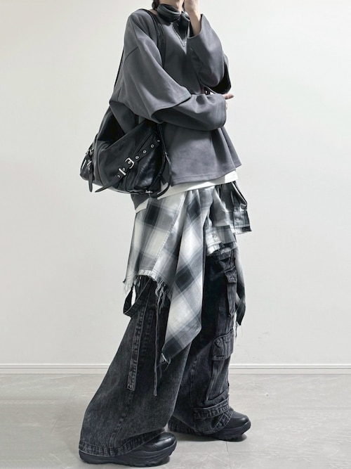 MADE IN JAPAN】T字バーチェーンショートシルバーネックレス