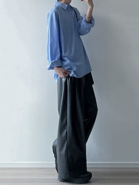 「LILL（リル）のアイテム（その他パンツ）」を使った、ユウさん（メンズ・182cm）の春コーディネート