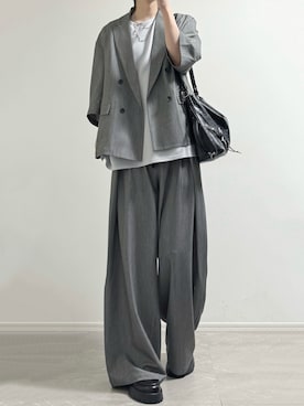 「DEVICE（デバイス）のアイテム」を使った、ユウさん（メンズ・182cm）の春コーディネート
