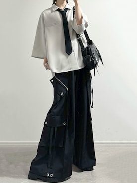 「DEVICE（デバイス）のアイテム（バッグ）」を使った、ユウさん（メンズ・182cm）の夏コーディネート