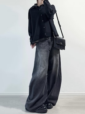 「DEVICE（デバイス）のアイテム」を使った、ユウさん（メンズ・182cm）の秋コーディネート