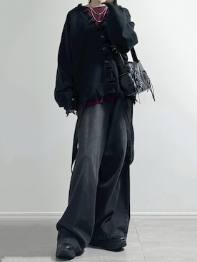 「アイテム（アクセサリー）」を使った、ユウさん（メンズ・182cm）の冬コーディネート