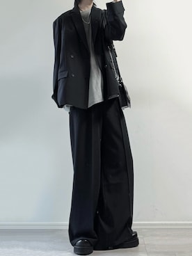 「アイテム（テーラードジャケット）」を使った、ユウさん（メンズ・182cm）の秋コーディネート