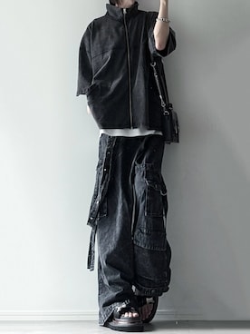 「LILL（リル）のアイテム」を使った、ユウさん（メンズ・182cm）の夏コーディネート