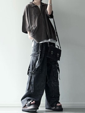 「アイテム（サンダル）」を使った、ユウさん（メンズ・182cm）の夏コーディネート