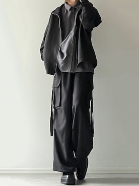 「LILL（リル）のアイテム（ブルゾン）」を使った、ユウさん（メンズ・182cm）の秋コーディネート