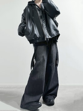 「アイテム（MA-1）」を使った、ユウさん（メンズ・182cm）の冬コーディネート