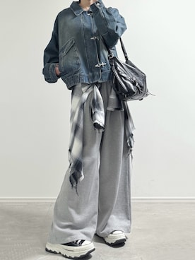 「DEVICE（デバイス）のアイテム（バッグ）」を使った、ユウさん（メンズ・182cm）の冬コーディネート