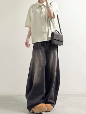 「Alfred Alex（アルフレッドアレックス）のアイテム」を使った、ユウさん（メンズ・182cm）の夏コーディネート