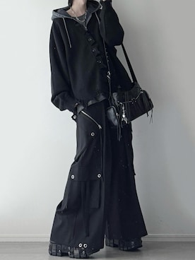 「アイテム（パーカー）」を使った、ユウさん（メンズ・182cm）の秋コーディネート