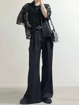 「LILL（リル）のアイテム（トップス）」を使った、ユウさん（メンズ・182cm）の春コーディネート