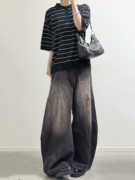 「DEVICE（デバイス）のアイテム（バッグ）」を使った、ユウさん（メンズ・182cm）の夏コーディネート
