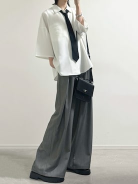 「アイテム（ネクタイ）」を使った、ユウさん（メンズ・182cm）の春コーディネート